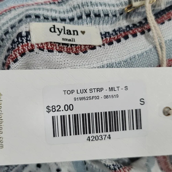 DYLAN LUX SLUB STRIPE SHIRT MULTI - Picture 9 of 13